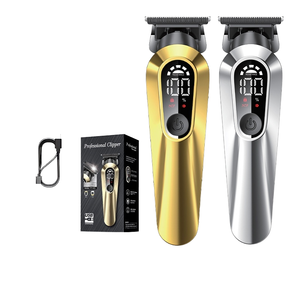 เครื่องตัด<span class=keywords><strong>ผม</strong></span><span class=keywords><strong>ไฟ</strong></span>ฟ้าแบบใช้พลังงานจาก USB พร้อมหน้าจอดิจิตอล มัลติฟังก์ชั่น สำหรับร้านเสริมสวย ใช้ได้กับผู้ชาย ใบมีดสแตนเลส สำหรับใช้ในบ้านและโรงแรม - Product Image 1