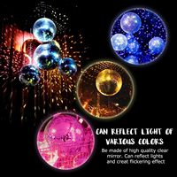 Boule Disco avec moteur et lumière suspendue boule miroir et moteur rotatif pour décoration de fête Disco DJ Club anniversaire de mariage