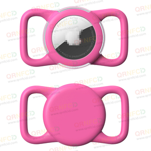 Funda protectora <span class=keywords><strong>Airtag</strong></span> de silicona impermeable suave con estilo transparente <span class=keywords><strong>para</strong></span> mascotas, perros, gatos - Product Image 1