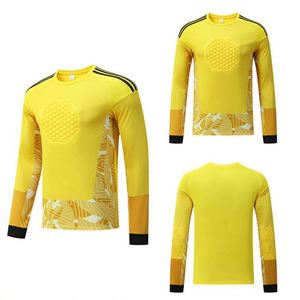 Uniforme de Portero de Fútbol Unisex Barato al por Mayor, Uniforme Deportivo Personalizado para Entrenamiento, Nuevo Diseño Transpirable, Talla Grande, Amarillo - Product Image 1