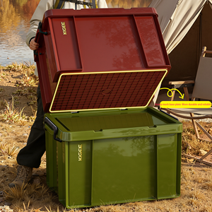 Caja de Almacenamiento Portátil Impermeable de PP Reforzado de Gran Capacidad, Contenedor Organizador Multifuncional Resistente para <span class=keywords><strong>Juguetes</strong></span>, Ropa y Artículos del Hogar - Product Image 3