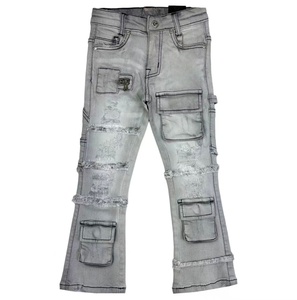 Vêtements pour garçons personnalisés : Pantalons en jean pour enfants de 2 à 10 <span class=keywords><strong>ans</strong></span>, pantalons en jean décontractés extensibles, jeans pour enfants et garçons - Product Image 3