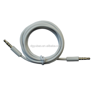 2019 al por mayor <span class=keywords><strong>de</strong></span> Grado Superior macho a Macho jack 3,5mm 4-polo aux cable <span class=keywords><strong>de</strong></span> coche aux cable <span class=keywords><strong>de</strong></span> <span class=keywords><strong>entrada</strong></span> - Product Image 1