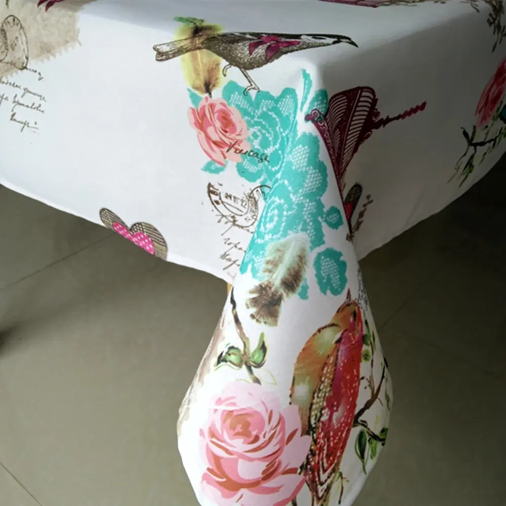 Beautiful Butterfly Printed Table Cover with Waterproof