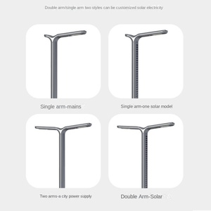 Lampadaire de jardin en aluminium à LED en temps réel pour la communauté du parc et le jardin alimentés par batterie par l'usine - Product Image 6