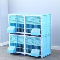 Cage d'élevage et de reproduction pour pigeons en plastique, usage domestique, balcon, nichoir, cage à oiseaux durable et inodore