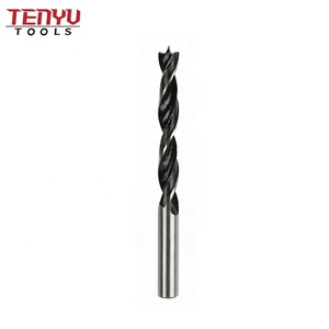 Carbon Steel Rolled Brad Point <strong>Wood</strong> <strong>Drill</strong> <strong>Bit</strong> for <strong>Wood</strong> Precision Spur Point Stubby Woodworking <strong>Drill</strong> <strong>Bits</strong> Hole Drilling - Product Image 2