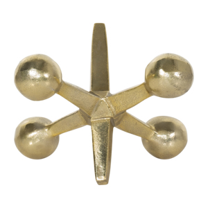 Scultura Decorativa Moderna in Metallo Dorato, Ornamento d'Arredo per Soggiorno o Bagno - Product Image 2