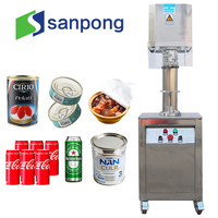 Petite machine à sertir les boîtes de conserve en aluminium semi-automatique pour les petites entreprises