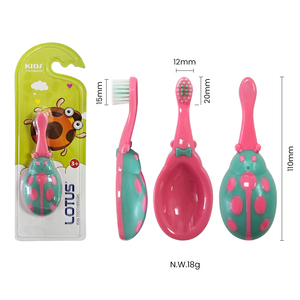 <span class=keywords><strong>Brosse</strong></span> à dents à poils doux en forme de coccinelle pour enfants, <span class=keywords><strong>brosse</strong></span> à dents d'apprentissage sans BPA, manche large ergonomique, <span class=keywords><strong>brosse</strong></span> à dents manuelle pour tout-petits - Product Image 1