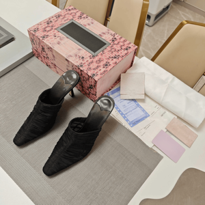 Jimmy Trendy - Mules de Tacón de Aguja con Punta Fruncida, Cómodos y Fáciles de Poner, Ideales para Citas, Discotecas y Salidas de Fin de Semana - Product Image 5