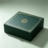 Boîte cadeau pour thé en carton rigide magnétique doré sur mesure, biodégradable, avec design personnalisé, emballage de luxe