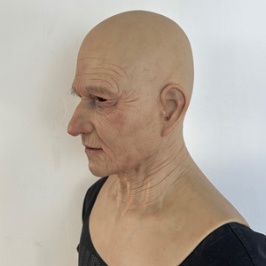 Máscara <span class=keywords><strong>de</strong></span> Silicona para Hombre Calvo, Máscara Realista <span class=keywords><strong>de</strong></span> Hombre Mayor, Careca, <span class=keywords><strong>de</strong></span> Látex, para Cosplay, Accesorios para Películas y Representaciones - Product Image 3