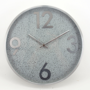 2020 New Design Embossed Numbers Stainless Steel Metal Wall <b>Clock</b> for Living Room Hotel Classroom Office - Product Image 2