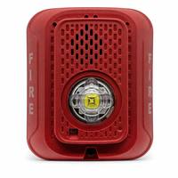 Avertisseur sonore et lumineux Système Sensor P2RLED série L - Compatible Honeywell Notifier, appareil d'alerte incendie, certifié UL, rouge