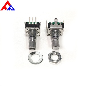 Nouveau Codeur incrémental rotatif à arbre plat et à arbre à rouleaux 5 broches, modèle EC12/PEC11, avec interrupteur, DC5V, montage enfichable, arbre de 6mm - Product Image 4
