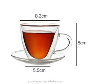 New Design Heart Shape <strong>Double</strong> <strong>Wall</strong> <strong>Glasses</strong> Tea <strong>Glasses</strong> - Product Image 5