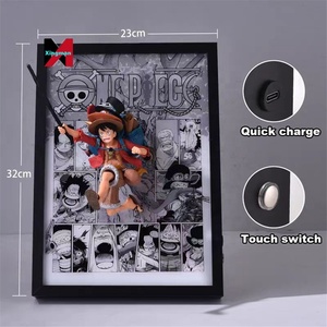 One Pieced 3D Luffy Zoro Saab Trois Frères Stéréographique Anime Figure Creative Design Peinture Meilleur Cadeau pour Garçon et Fille - Product Image 4