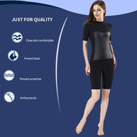 Original New 2.0mm Neopren Damen Kurzarm Neopren anzug Shorty Beach Tauch kleid für Frauen und Kinder