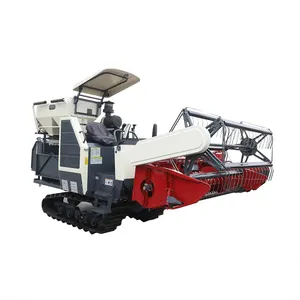 Mietitrebbia a cingoli in gomma Full Feed 4LZ-4.0E, larghezza di lavoro 2000mm, per uso in risaia, colore argento, peso 3260KG - Product Image 2