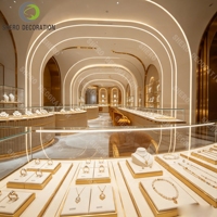 Hochwertige Edelstahl-Vitrine mit Gehärtetem Glas und LED-Beleuchtung, Abschließbarer Schrank, Luxuriöse Einzelhandelsauslage
