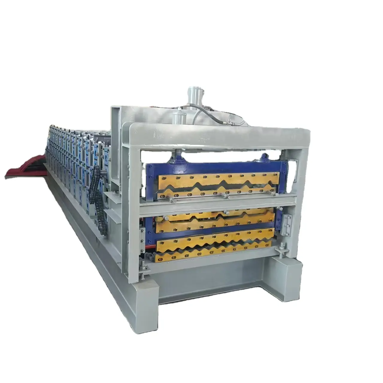 Double Layer Iron Ibr and Corrugated Roofing Sheet Making Machine Metal Roof Wall Panel Glazed Tile Roll Forming Machine
