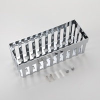 Étagère de douche d'angle murale moderne en acier inoxydable avec design gain de place
