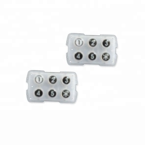 OEM Silicone bàn phím màng di động câm tiếng ồn-giảm 108 phím với <span class=keywords><strong>Touchpad</strong></span> hoặc dẫn đầu với quá trình phủ epoxy - Product Image 3