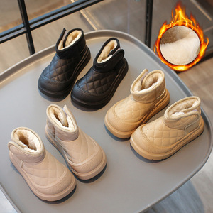 Bottes d'hiver pour enfants respirantes, antidérapantes, à semelle épaisse et plate, pour garçons et filles - Product Image 1