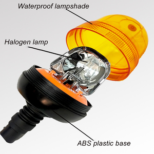 <span class=keywords><strong>Feux</strong></span> de signalisation LED ambre 10-24V, lumière stroboscopique rotative avec prise allume-cigare pour camions - Product Image 5