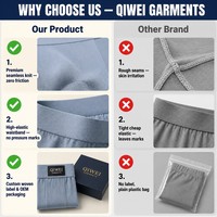 Boxers Premium pour Hommes Respirants Taille Mi-Haute Anti-Humidité Écologiques Ceinture Élastique Extensible dans les Quatre Sens ODM pour le Sport