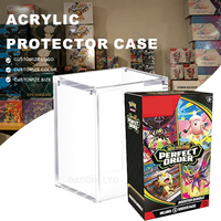 Estuche de exhibición de acrílico con imán N52 para tarjetas TCG, transparente, con logotipo personalizado para exhibición de tarjetas coleccionables