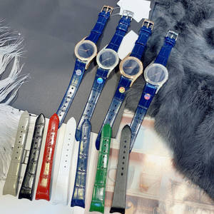 Reloj de Cristal de Lujo para Mujer, 32 mm, Diseño Elegante con Piedras de Estilo Diamante, Correa de Cuero - Product Image 2