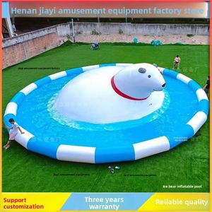 Piscine gonflable pour enfants, ours polaire, bonhomme de neige et panda, jeux aquatiques, parc aquatique, nuage rebondissant - Fabricant direct - Product Image 2