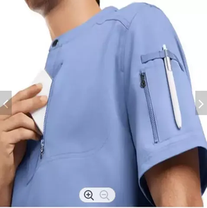 Uniformes Médicos con Logo Personalizado para Hombre, Conjunto de Camisola y Pantalones Tipo Jogger, Uniformes de Trabajo para Hospital a Precio de Fábrica, Traje de Tela Tejida a la <span class=keywords><strong>Moda</strong></span> - Product Image 4