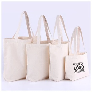 Wholesale Custom Print Logo <b>Cheap</b> Reusable Shopping <b>Bags</b> Plain White Blank Cotton Canvas <b>Tote</b> <b>Bag</b> Beach Heavy Duty <b>Bag</b> 20 - Product Image 1