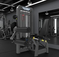 Machine commerciale de curl de jambe assise-Poids de pile de 95kg et peinture électrostatique à 3 couches-Équipement de musculation