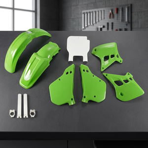 OEM 90 Style Motocross Kit completo parti in plastica per Kawasaki KX 125 1990-1991 cavo moto in carbonio parte spedizione aerea disponibile - Product Image 2