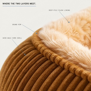Cama Cálida para Mascotas, Sofá de Felpa para Perros y Gatos, Colchoneta Extraíble y Lavable, Nido Suave para Uso en Interiores - Product Image 3