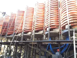 Máquina espiral popular da separação por gravidade da África do Sul - planta de lavagem mineral de 2 mm para planta de moldagem de minério cromado