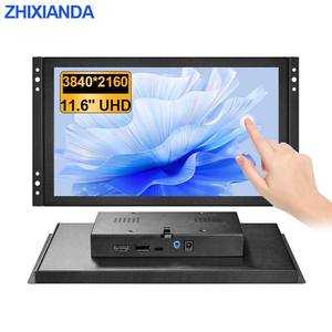 Zhixianda 11.6 inç 3840*2160 4K endüstriyel açık çerçeveli monitör kapasitif dokunmatik ekran monitör Metal kasa duvara montaj LCD ekran - Product Image 1