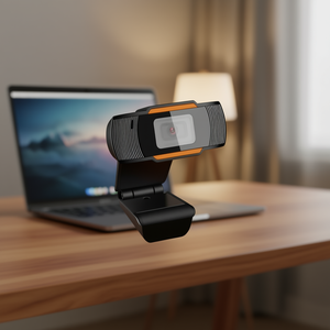 Webcam Myrva USB à mise au point fixe avec microphone pour les appels vidéo sur ordinateur - Product Image 2