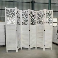 Paravent pliable d'intérieur DISHI, cloison en bois sculpté, séparateur de pièce pour la maison, le bureau, le jardin, la terrasse