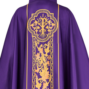 Casula da Sacerdote Celebrante Paramento Vintage Veste Abito Mantello Tonaca Paramento Bianco Rosso <span class=keywords><strong>Verde</strong></span> Uomo Prete Monaco Mantello Religioso - Product Image 6