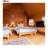 Tente de glamping de luxe à double sommet, imperméable quatre saisons, grande tente en toile pour hôtel-resort, idéale pour projets touristiques
