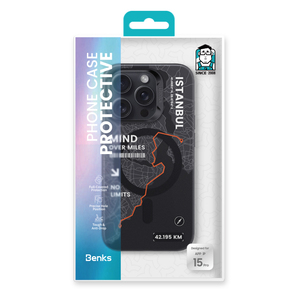 Custodia magnetica antiurto per iPhone 15 Cover di New York London <span class=keywords><strong>Istanbul</strong></span> di Benks <span class=keywords><strong>City</strong></span> - Product Image 2
