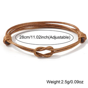 Bracelet tressé fait main Resoul, en macramé, avec nœud infini, minimaliste, <span class=keywords><strong>pour</strong></span> femmes et hommes, cadeau d'amitié - Product Image 5