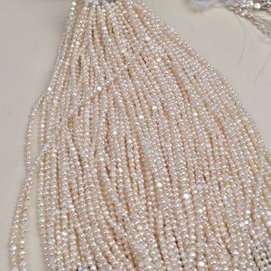 Nuevo Producto, Perlas de Agua Dulce Naturales Barrocas, Hechas a Mano, de 5-6 mm, Color Blanco Brillante, con Doble Cara Brillante, para Manualidades - Product Image 4