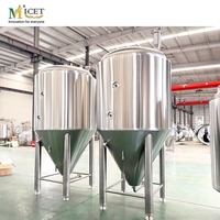 Cuve de Fermentation Conique en Acier Inoxydable 304/316 MICET 10BBL pour Bière Artisanale, Brasserie, Bar, Pub, Restaurant