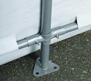 Abri de <span class=keywords><strong>garage</strong></span> portable robuste pour voitures, vélos, motos, VTT, structure en acier, bois traité sous pression, abri de rangement extérieur naturel - Product Image 5